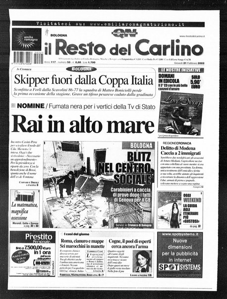 Il Resto del Carlino : giornale dell'Emilia